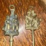Pair of brass toasting forks Image 2