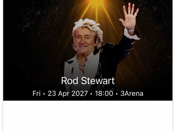 Rod Stewart - 3Arena Friday 23rd April 2027