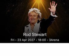 Rod Stewart - 3Arena Friday 23rd April 2027