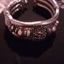 Fabulous chunky costume jewellery silver bracelet Image 2