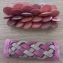 Vintage Suede / Wood Hairslides Image 4
