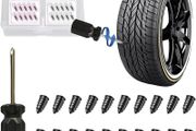 20 pcs Tyre Repair Screw, Fast Self-Service Car Puncture Repair Kit, Tire Rubber Nails Tool, Emergency Car Accessories for Bike Motorbike Bicycle Flat Tire Plug with Storage Tool Box