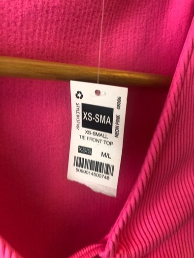 New pink top (XS)