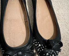ALDO leather studded pumps
