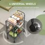 Brand New WELDUN Kitchen Trolley with 3 Tiers, Metal Shelf on Wheels with Handle. Image 3