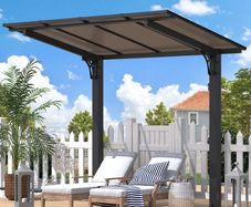 Brand new aluminium pergola. Unopened. Easy to assemble, two legged pergola.
