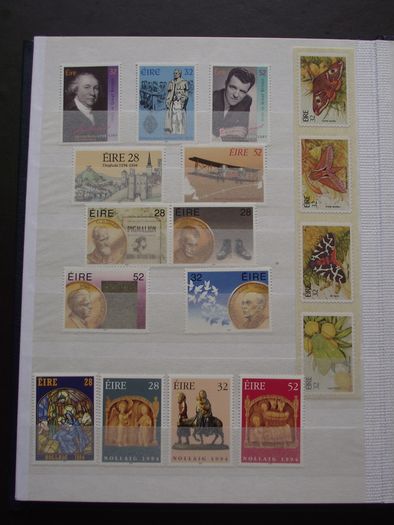 A new stock book (Number 2) filled with mint Irish stamps from years 1968-2000