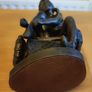 Bronze Style Ballet Girl Figurine Ballet Shoes Cat Sculpture Decor Image 2