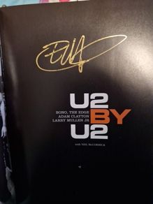 U2 by U2 hardback book,  signed by Edge