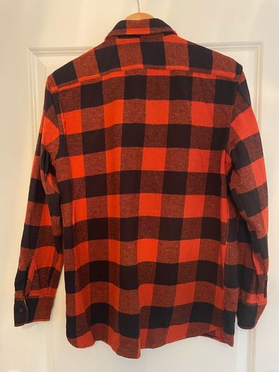 Mens Levis Red and Black Buffalo Check Shirt Long Sleeve. Size Small.
