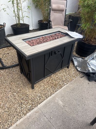 garden gas fire/table