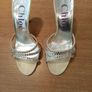 Chloe ladies champagne and diamante high heel sandals size 3 /Eu 36 Image 6