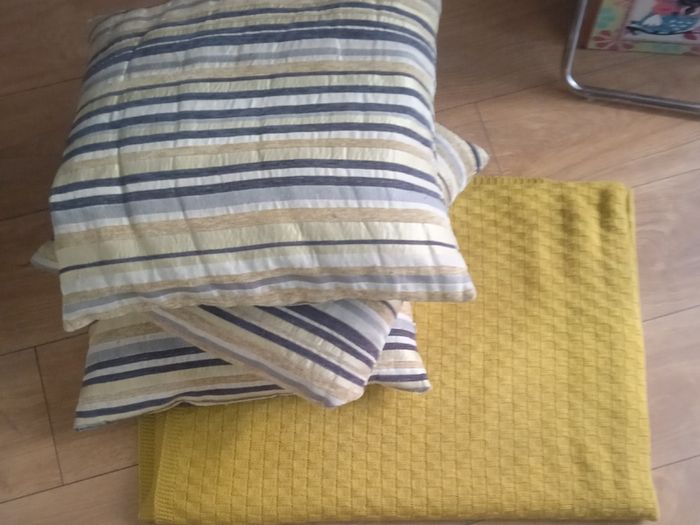 Cushions and throw