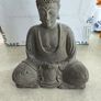 Meditating Buddha Statue, Concrete Garden Decor (8 1/4 Inch) Image 2