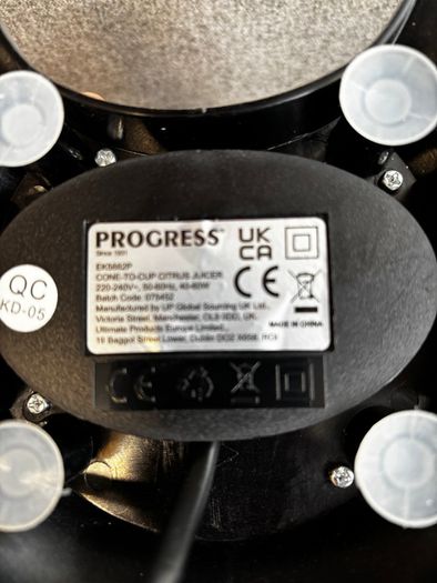progress electric citrus juicer