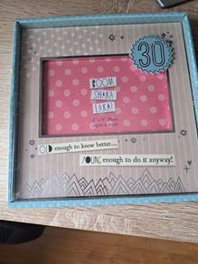 30th Birthday frame