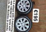 Various Sets of Alloys,  Steel Wheels & Spacesavers 4x114.3 14