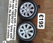 Various Sets of Alloys,  Steel Wheels & Spacesavers 4x114.3 14" 15" 16" 17" inch Suit Nissan Mitsubishi Volvo Hyundai Chevrolet etc@ OCG