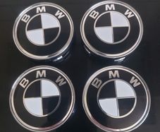 Hard to get BMW 60mm caps (Black/white) FREE POST
