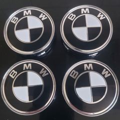 Hard to get BMW 60mm caps (Black/white) FREE POST