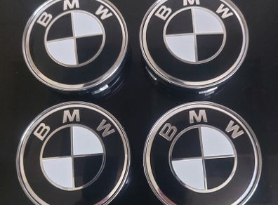 Hard to get BMW 60mm caps (Black/white) FREE POST
