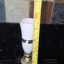 3X Antique Table Lamps - Italian Onyx Marble & Japanese Chokin Art Image 7
