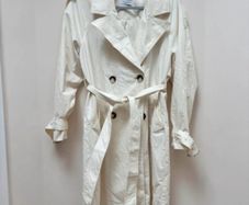 Bershka Cream Trench Coat