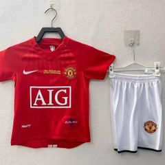 Man United Retro Kids Home Jersey 07/08