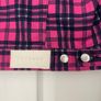 Topshop MOTO Pink Tartan Check Cropped Jacket - UK 10 Image 3