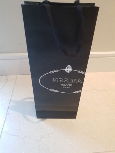 Prada tall paper bag