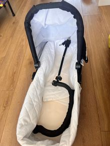 Out and about double buggy bassinet