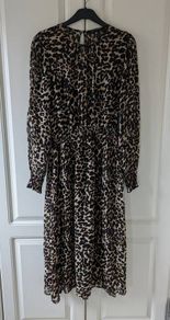 Chiffon animal print dress