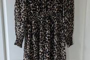 Chiffon animal print dress
