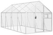 Aviary Silver 1.79x4x1.85 m Aluminium