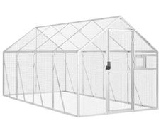 Aviary Silver 1.79x4x1.85 m Aluminium