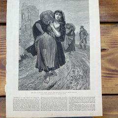 Original Vintage Newspaper Print 1880- Galway