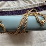 Tory Burch Handbag Leather Plain, Eggshell Blue (Good Condition) Image 10