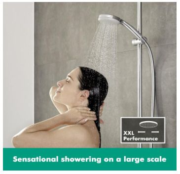 hansgrohe Croma 100 Mono hand shower, 1 spray mode, chrome