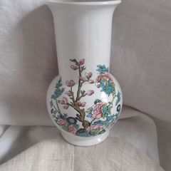 White Ceramic Oriental Vase