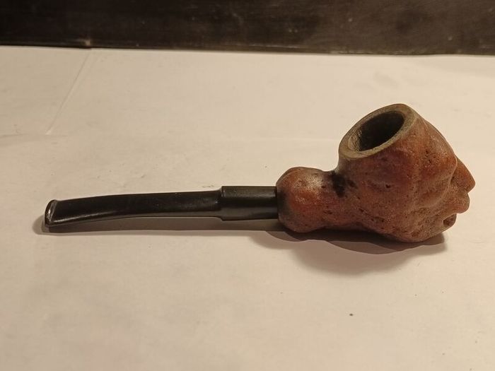 Vintage Hand Carved Wooden Pipe
