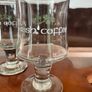 Vintage Retro Set of 6 Irish Coffee Shamrock Stemmed Glasses Image 8