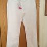 M&S PER UNA Straight Leg White Trousers 16 New Image 5