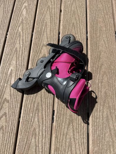 Adjustable K2 Marlee Girls Inline Skates - Pink/Black - Size 32/37