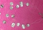 Beautiful  3 layer necklace silver metal zinc alloys