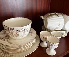 Unmarked Vintage-Style China Tea Set