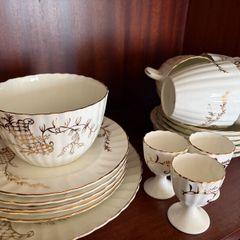 Unmarked Vintage-Style China Tea Set