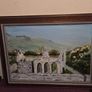Signed Oil Painting Church/Abbey Ruins Image 5