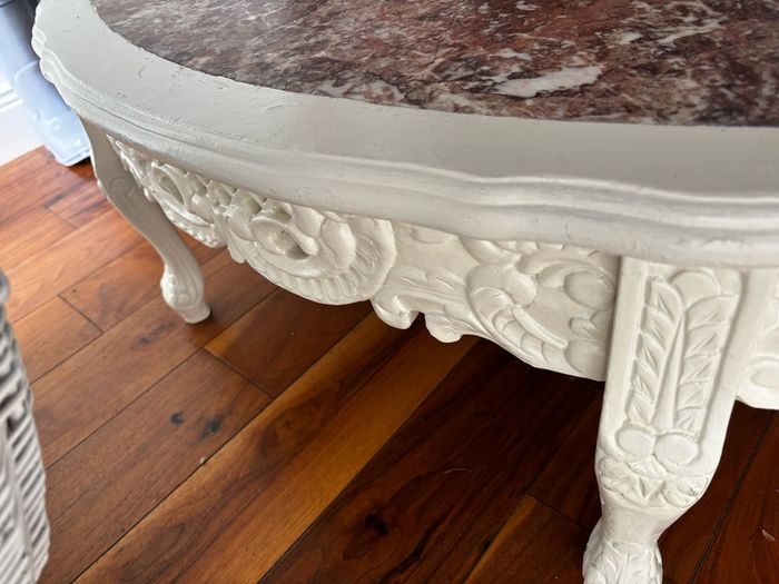 Marble top antique Coffee table
