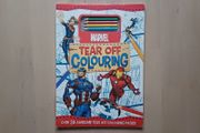 Marvel Tear Off Colouring Book with Pencils NEW