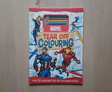 Marvel Tear Off Colouring Book with Pencils NEW